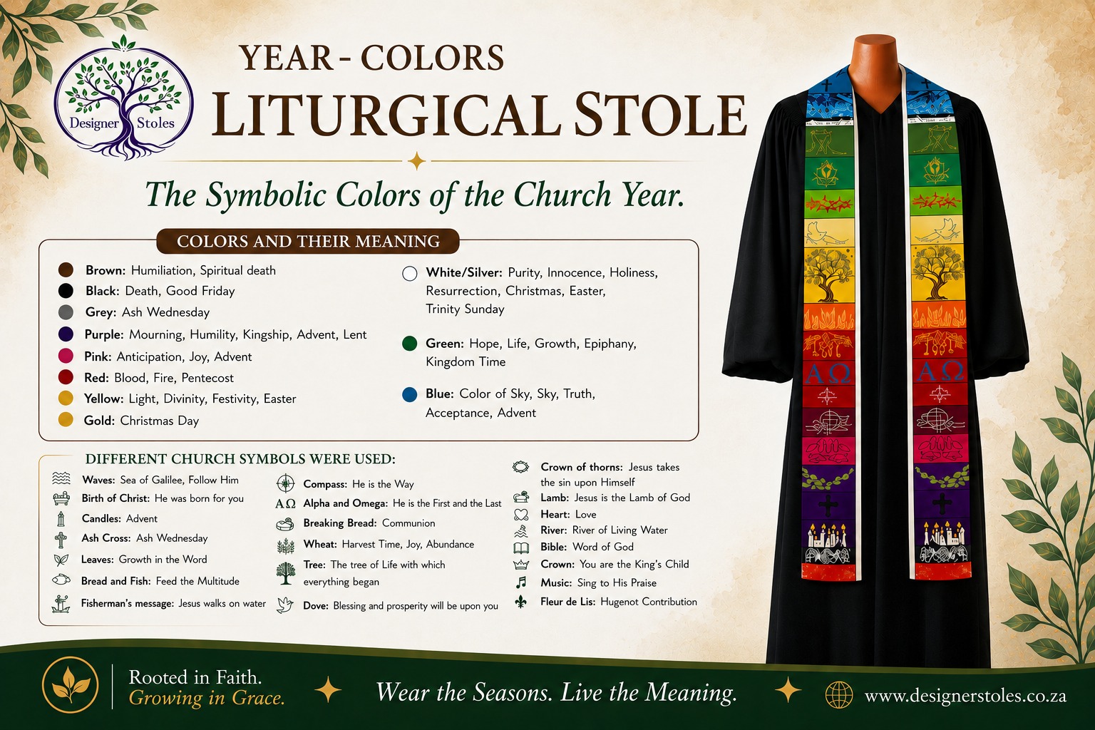 Year Colours Stole