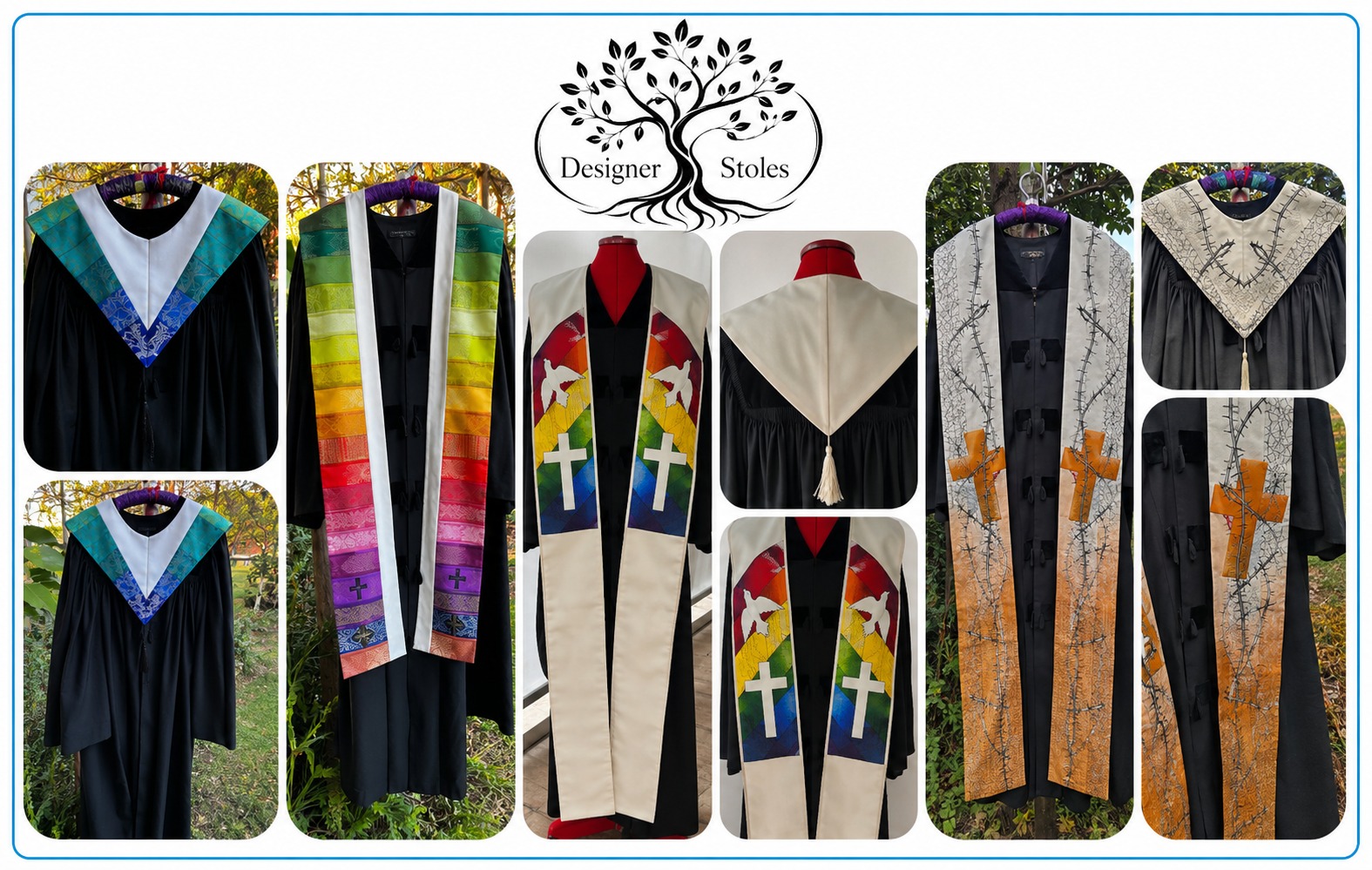 Direct-to-Garment Printed Stoles